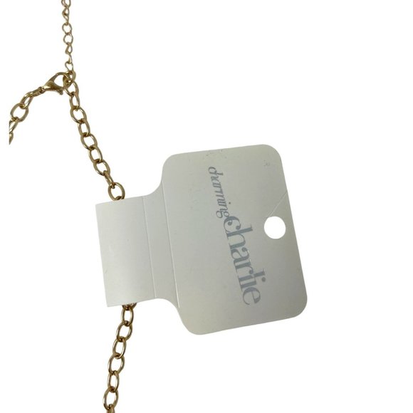 Charming Charlie Jewelry - Gold Plated with Light Peach Stones & Rhinestones - Picture 7 of 8